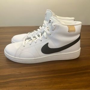 Black and white Nike court royale blazers, size 9.5